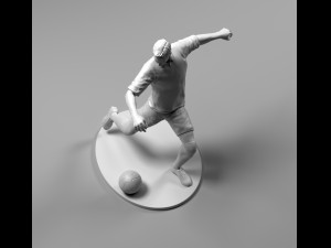 footballer 02 footstrike 07 stl 3D Print Model