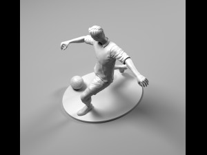 footballer 02 footstrike 07 stl 3D Print Model