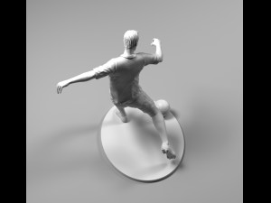 footballer 02 footstrike 07 stl 3D Print Model