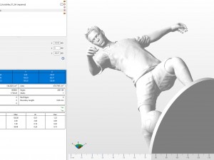 footballer 02 footstrike 07 stl 3D Print Model
