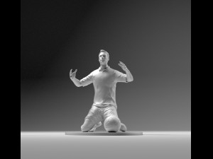 footballer 02 wonder pose 01 stl 3D Print Model