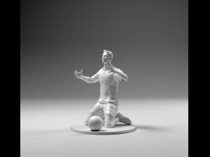 footballer 02 wonder pose 01 stl 3D Print Model