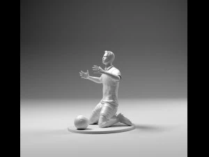 footballer 02 wonder pose 01 stl 3D Print Model