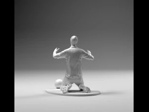 footballer 02 wonder pose 01 stl 3D Print Model