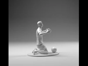 footballer 02 wonder pose 01 stl 3D Print Model