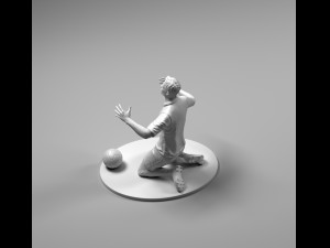 footballer 02 wonder pose 01 stl 3D-Druckmodell