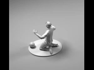 footballer 02 wonder pose 01 stl 3D Print Model