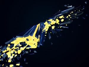 snowflake growth animated and obj sequence 3D Model