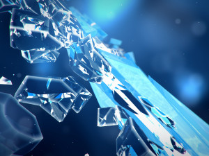 snowflake growth animated and obj sequence Model 3D