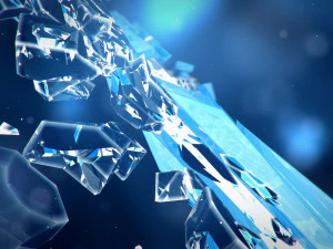 snowflake growth animated and obj sequence 3D Model