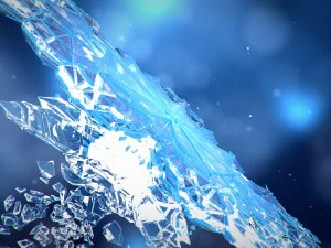 snowflake growth animated and obj sequence 3D Model