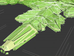 snowflake growth animated and obj sequence 3D Model