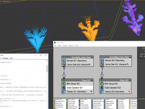 snowflake growth animated and obj sequence 3D Model
