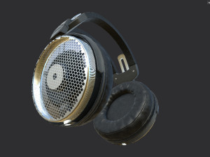 audio-technica ath-adx5000 headphones pbr 3D Модель