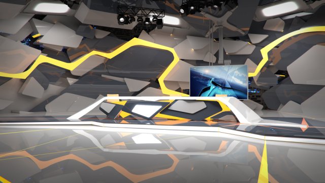 virtual tv studio 13 Modello 3D .c4d .max .obj .3ds .fbx .stl .blend 