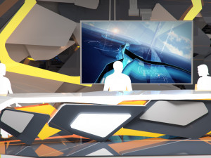 virtual tv studio 13 Modello 3D
