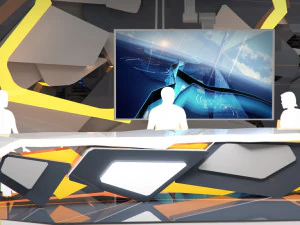 virtual tv studio 13 3D Model