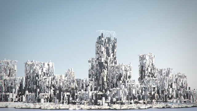 greeble city Modello 3D .c4d .max .obj .3ds .fbx .stl .blend 