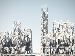 greeble city Modello 3D