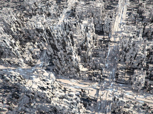 greeble city Modello 3D