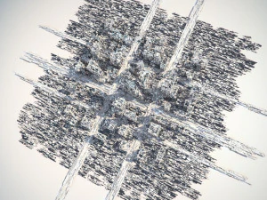 greeble city 3D Model