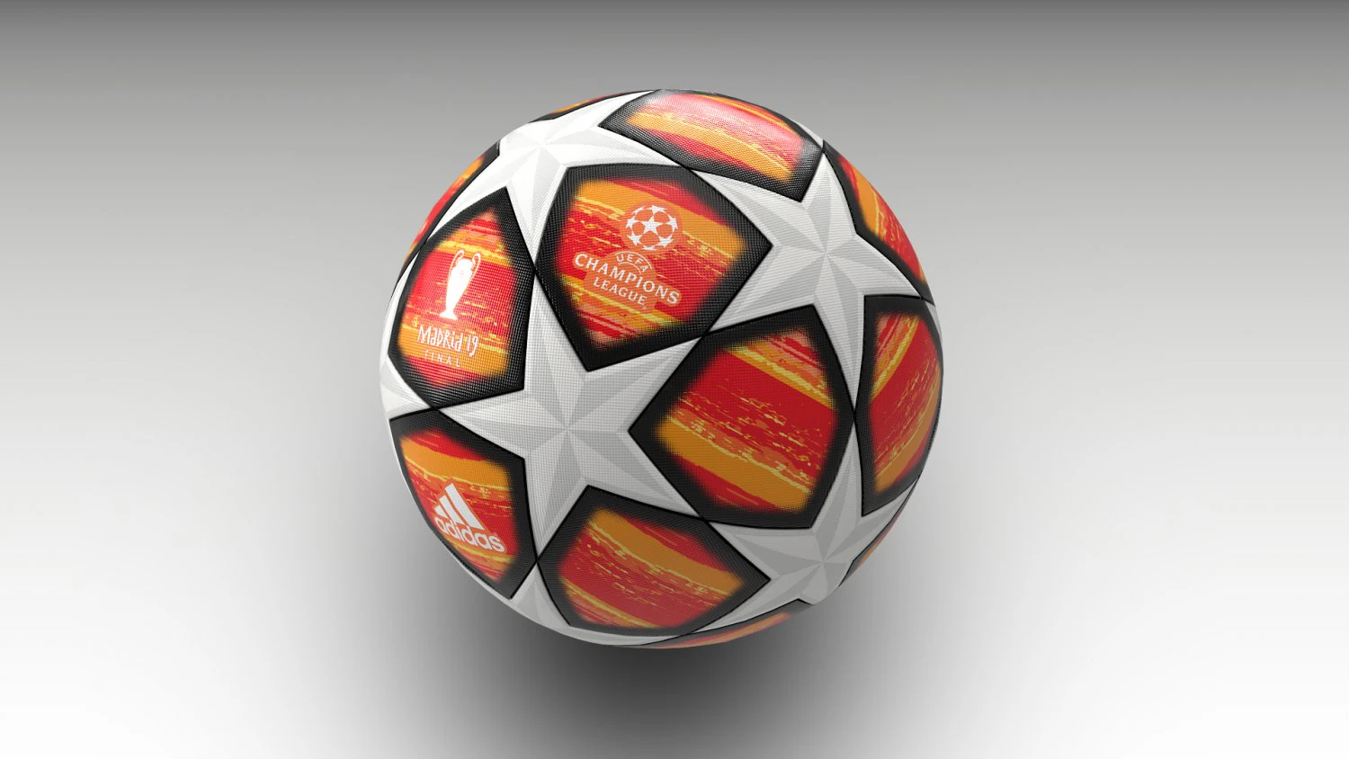 ball champions league 2019 3D Model .c4d .max .obj .3ds .fbx .stl .blend 
