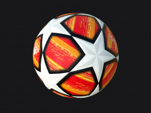 ball champions league 2019 pbr Modelo 3D