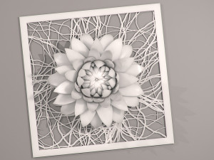 aster flower decor element stl Modello di stampa 3D