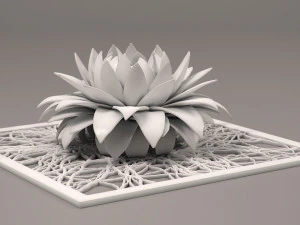 翠菊花装饰元素stl 3D 打印模型