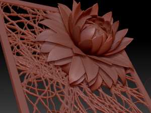 aster flower decor element stl Modello di stampa 3D
