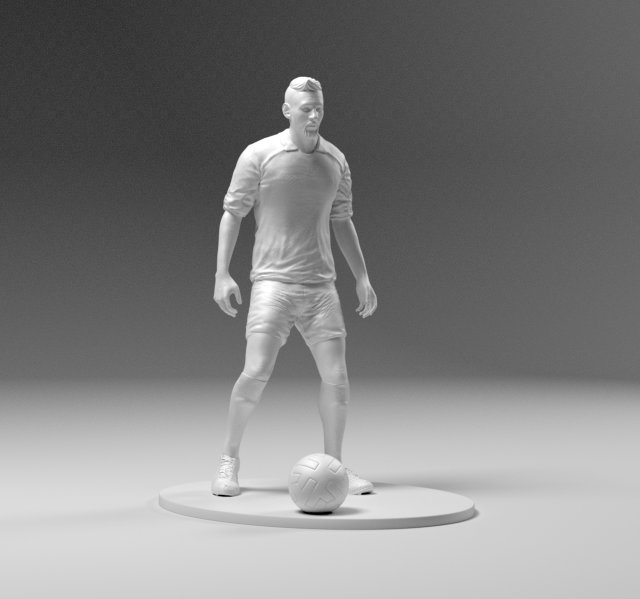 footballer 03 prepare to footstrike 01 stl Model do druku 3D .c4d .max .obj .3ds .fbx .stl .blend 