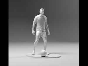 footballer 03 prepare to footstrike 01 stl 3D Print Model