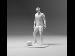 footballer 03 prepare to footstrike 01 stl 3D Print Model