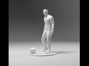 footballer 03 prepare to footstrike 01 stl Model do druku 3D