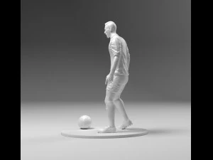 footballer 03 prepare to footstrike 01 stl 3D Print Model