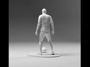 footballer 03 prepare to footstrike 01 stl 3D Print Model