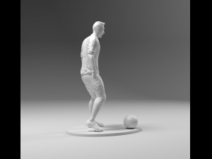 footballer 03 prepare to footstrike 01 stl Model do druku 3D