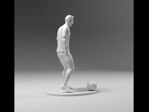 footballer 03 prepare to footstrike 01 stl 3D Print Model