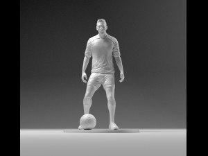 footballer 03 prepare to footstrike 01 stl Model do druku 3D