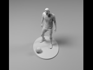 footballer 03 prepare to footstrike 01 stl Model do druku 3D
