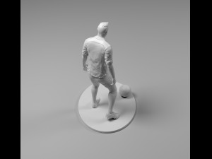 footballer 03 prepare to footstrike 01 stl Model do druku 3D