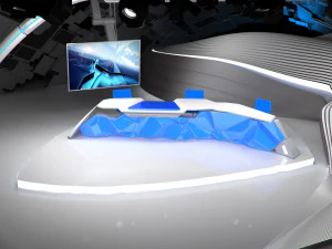 studio siaran virtual 14 Model 3D