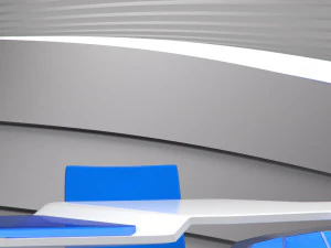 studio siaran virtual 14 Model 3D