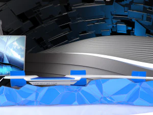 studio siaran virtual 14 Model 3D