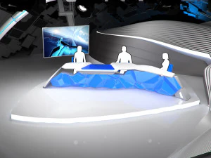 studio siaran virtual 14 Model 3D