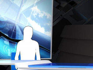 virtual broadcast studio 14 Modelo 3D