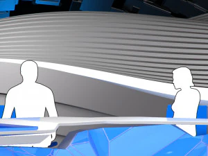 studio siaran virtual 14 Model 3D