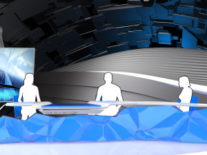 virtual broadcast studio 14 Modelo 3D