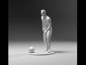 footballer 03 prepare to footstrike 02 stl 3D Print Model