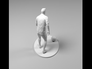 footballer 03 prepare to footstrike 02 stl Model do druku 3D